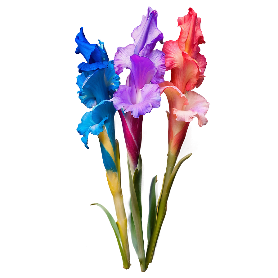 Colorful Gladiolus Petals Png 23