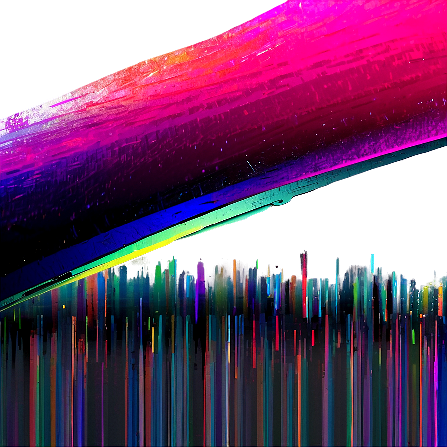 Colorful Glitch Effect Png Cut51