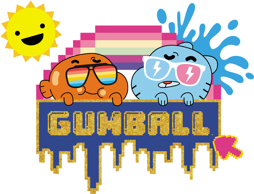 Colorful Gumball Characters Sunshine