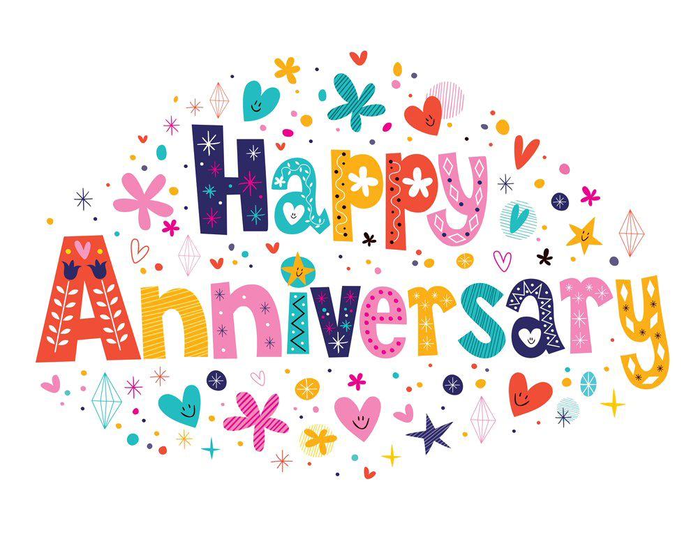 Happy Anniversary PNG Transparent Image PNG with transparent background