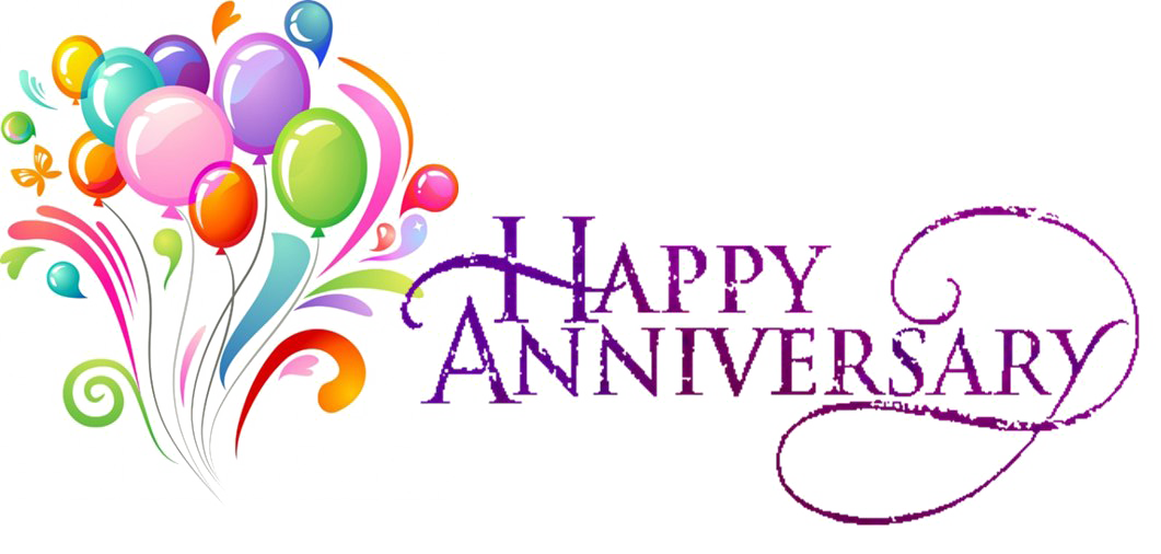 Happy Anniversary PNG Transparent PNG with transparent background