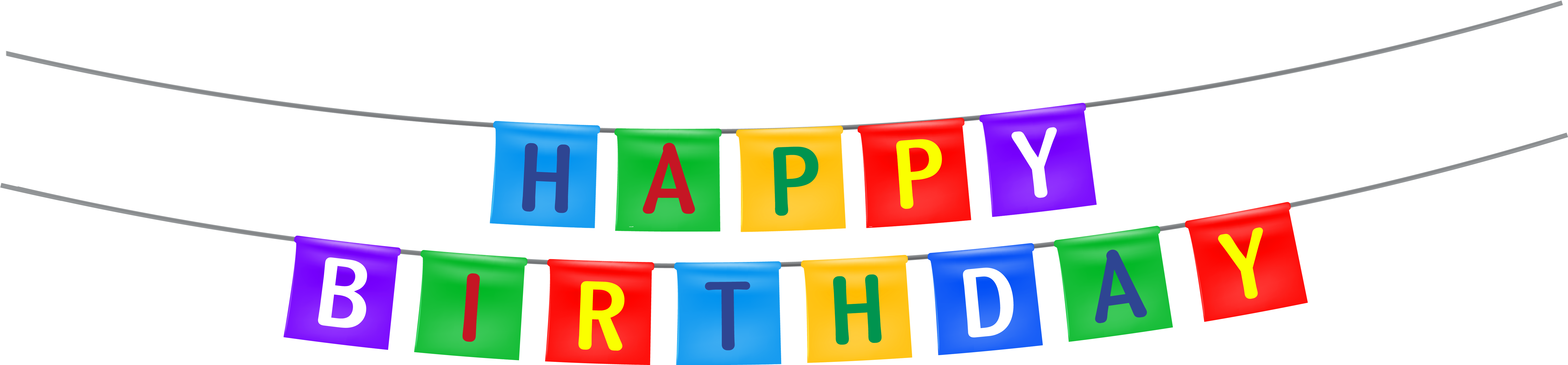 Colorful Happy Birthday Banner