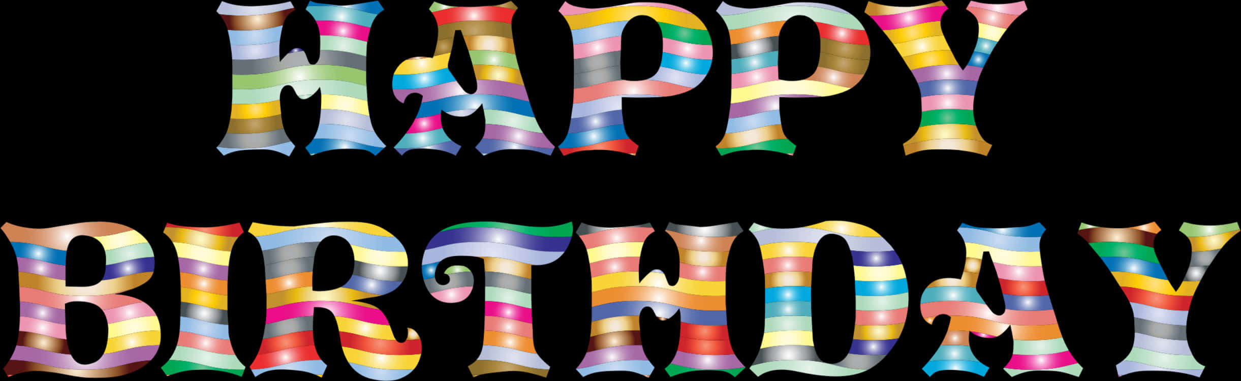 Colorful Happy Birthday Banner