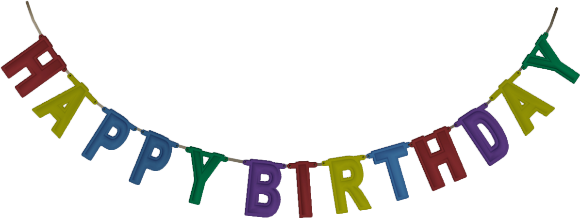 Colorful Happy Birthday Banner