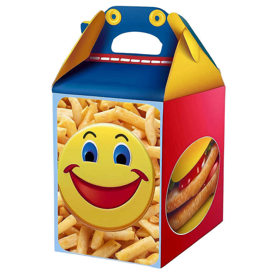 Colorful Happy Meal Box Illustration Png 06212024