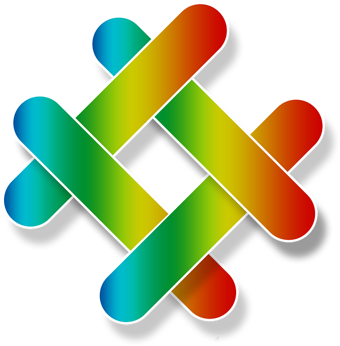 Colorful Hashtag Symbol PNG with transparent background