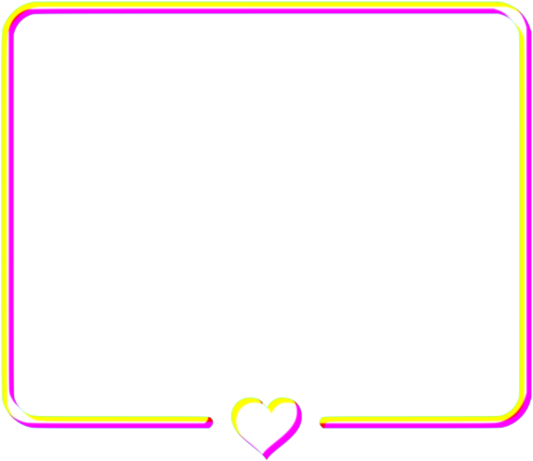 #frame #glitch #border #frames #heart #hearts #yellow - Glitch Marco Png, Transparent Png PNG image with a transparent background, free high-resolution download