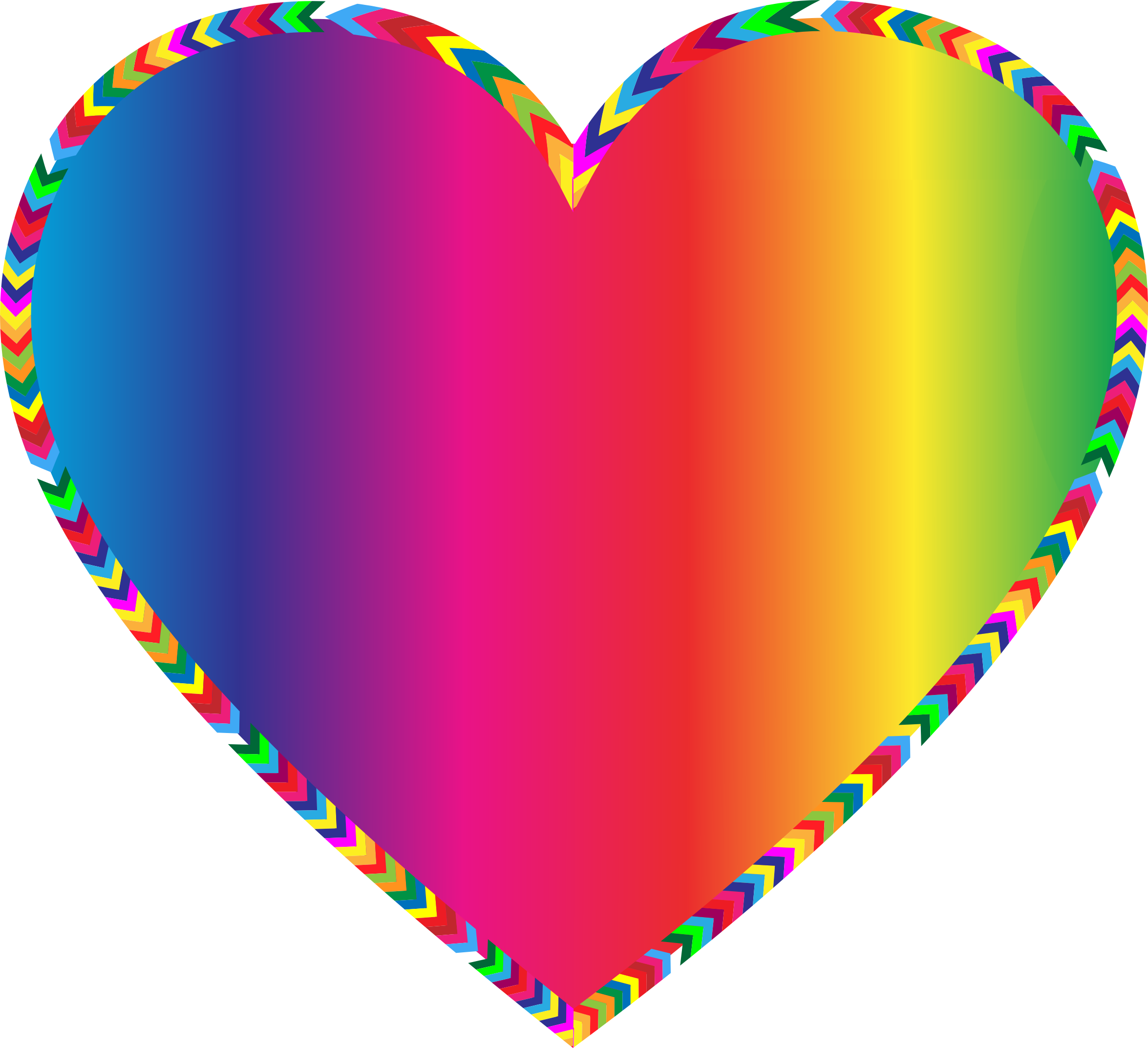 Multi Color Exploding Heart Clipart - Hearts Borders And Frames, HD Png Download PNG image with a transparent background, free high-resolution download