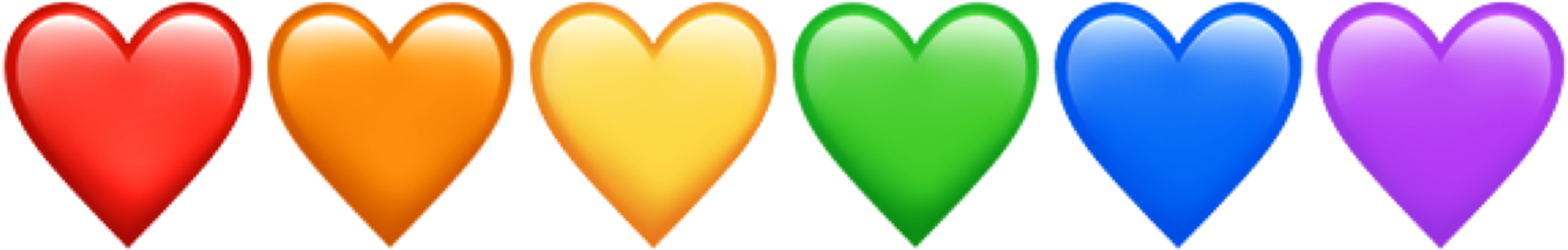 #lgbt #lgbtq #lgbtq #lgbtpride #ios #apple #heart #hearts - Emoji Corazones Arcoiris Png, Transparent Png PNG with transparent background