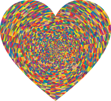 Colorful Heart Vortex