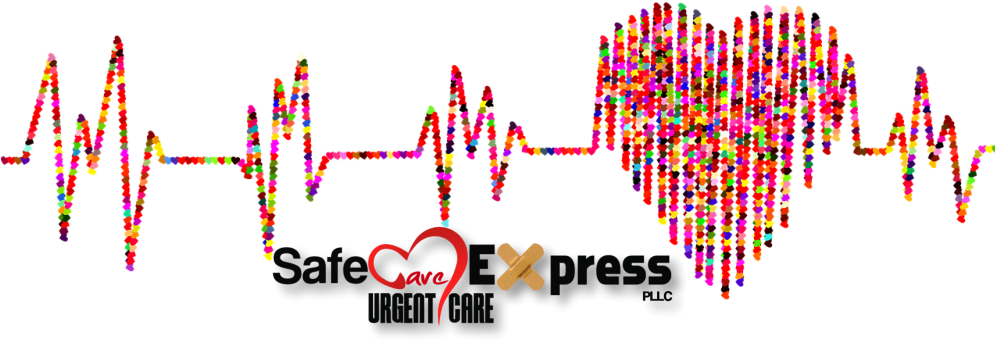 Colorful_ Heartbeat_ E K G_with_ Love_and_ Health_ Symbols