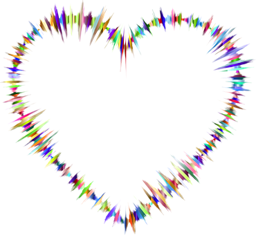 Colorful Heartbeat Love