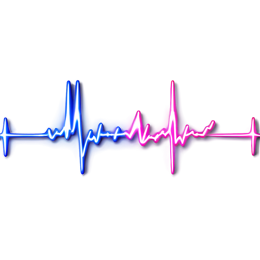 Colorful Heartbeat Wave Png Dqw65