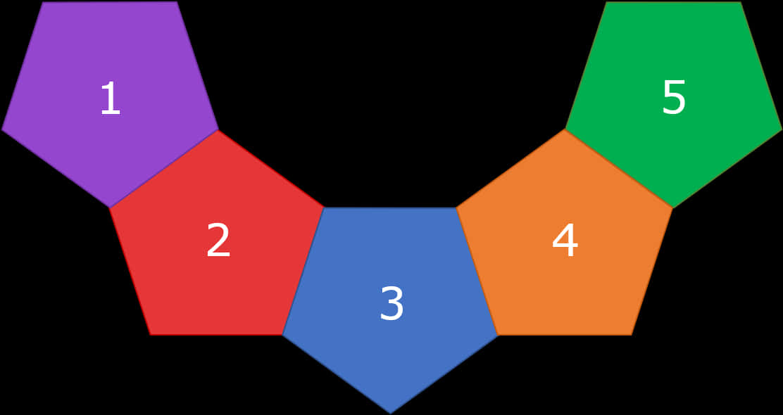 Colorful Hexagon Cluster PNG with transparent background