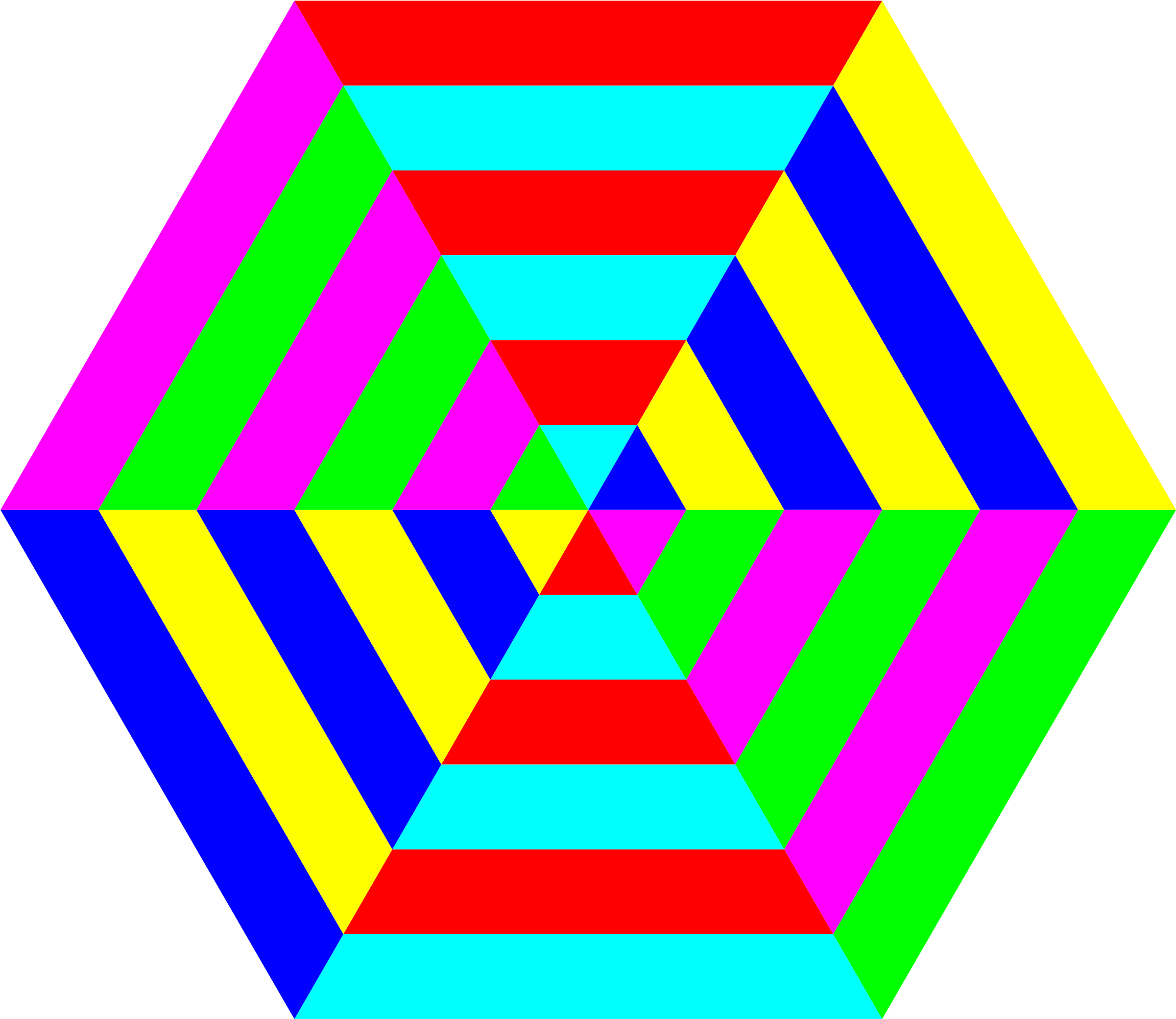 Colorful Hexagon Pattern