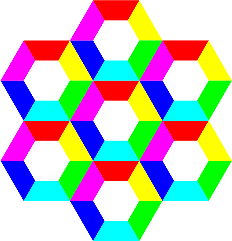 Colorful Hexagon Pattern