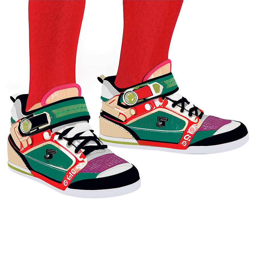 Colorful High Top Sneakers