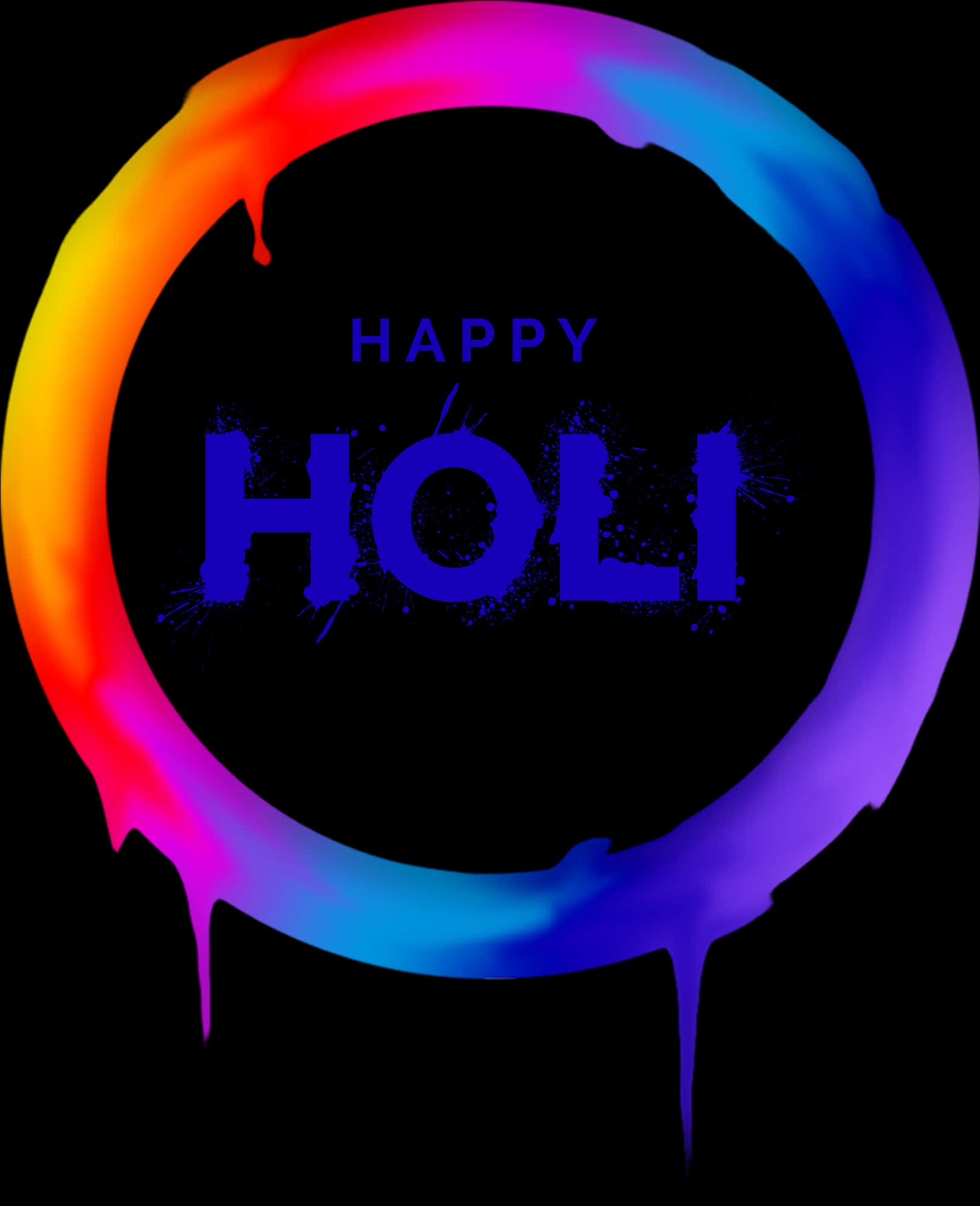 Colorful Holi Festival Greeting