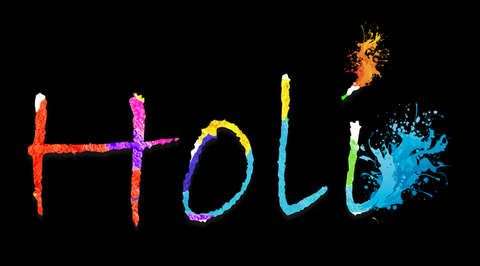 Colorful_ Holi_ Festival_ Text_ Background