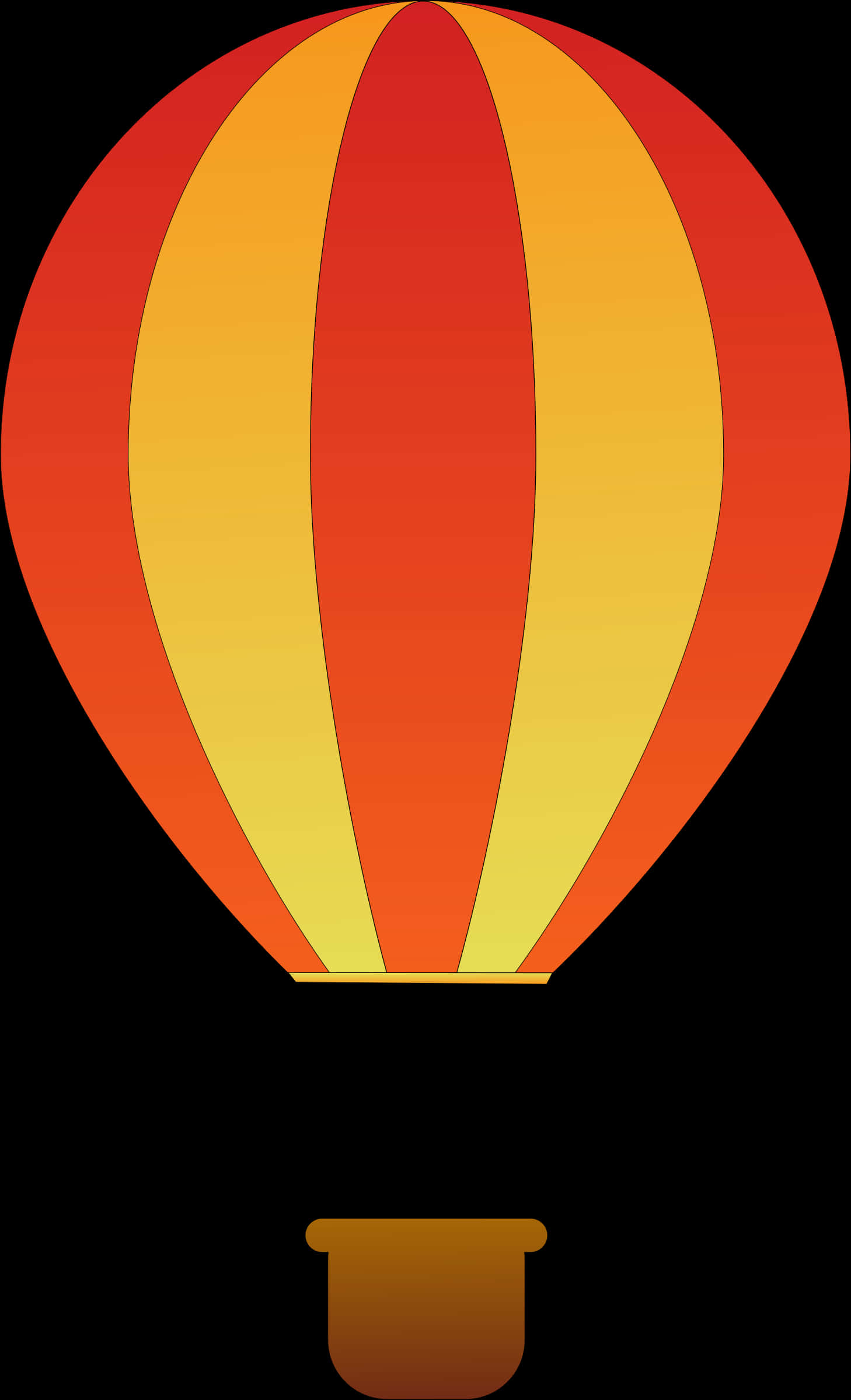 Colorful Hot Air Balloon Illustration