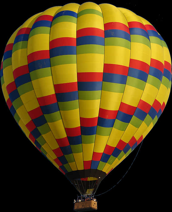 Colorful Hot Air Balloon Transparent Background