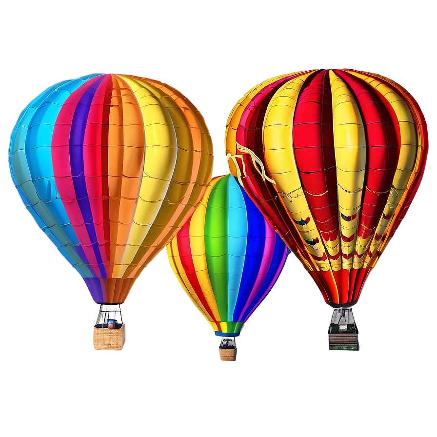 Colorful Hot Air Balloons Photo Png 22