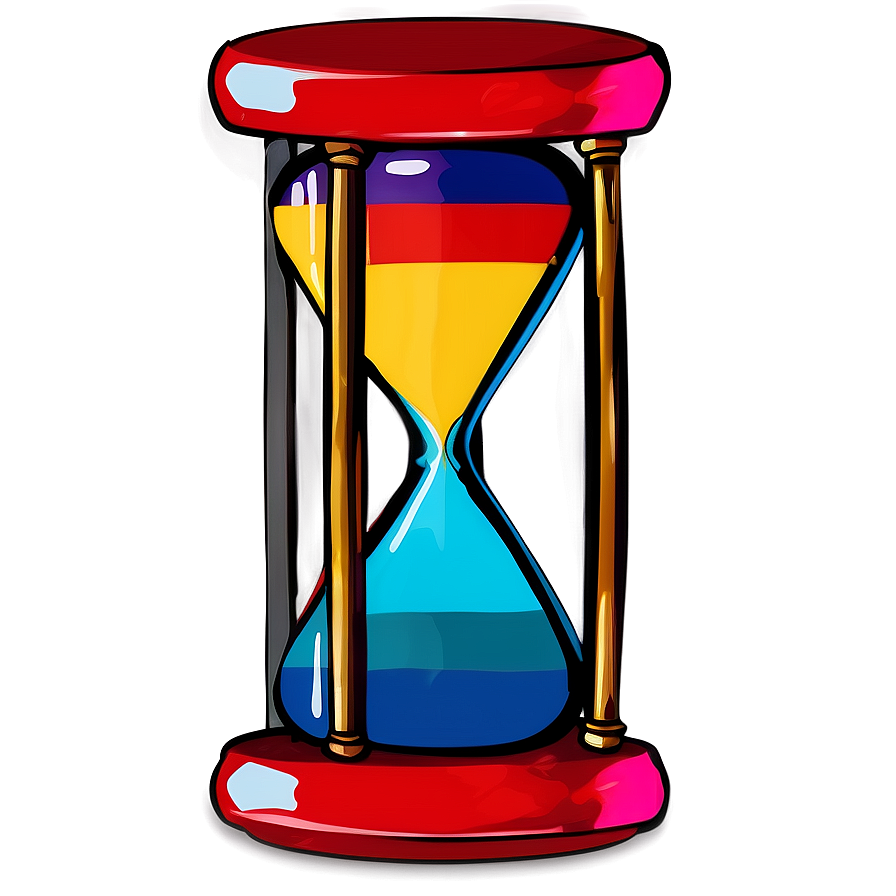 Colorful Hourglass Image Png 05232024