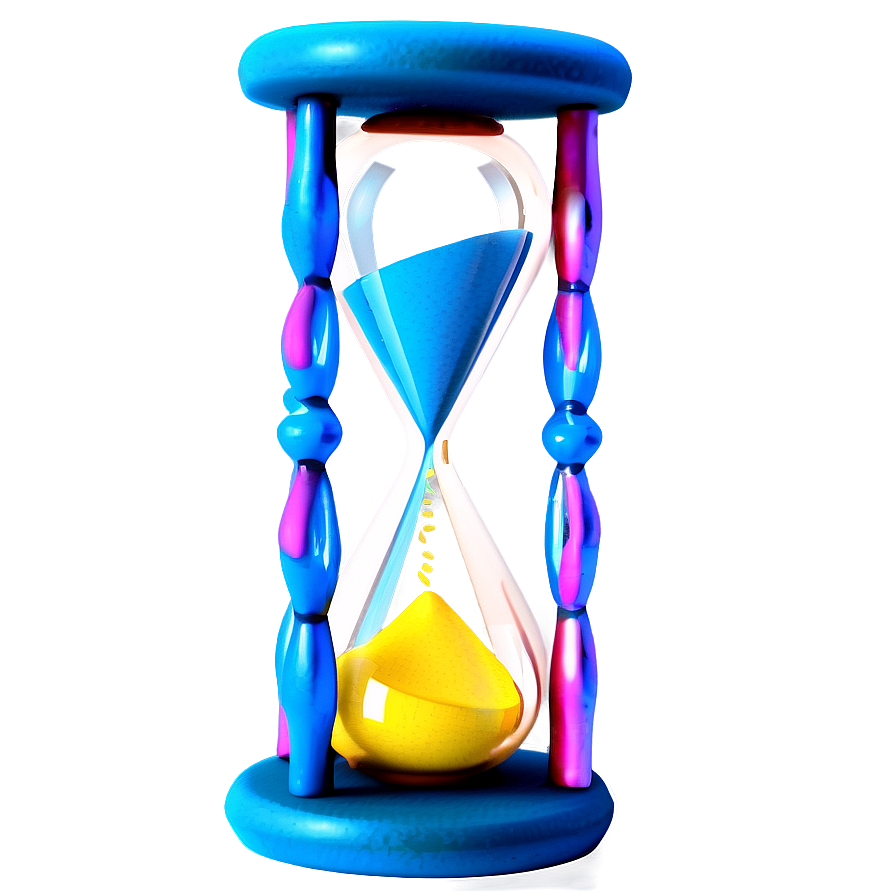 Colorful Hourglass Image Png Myd81