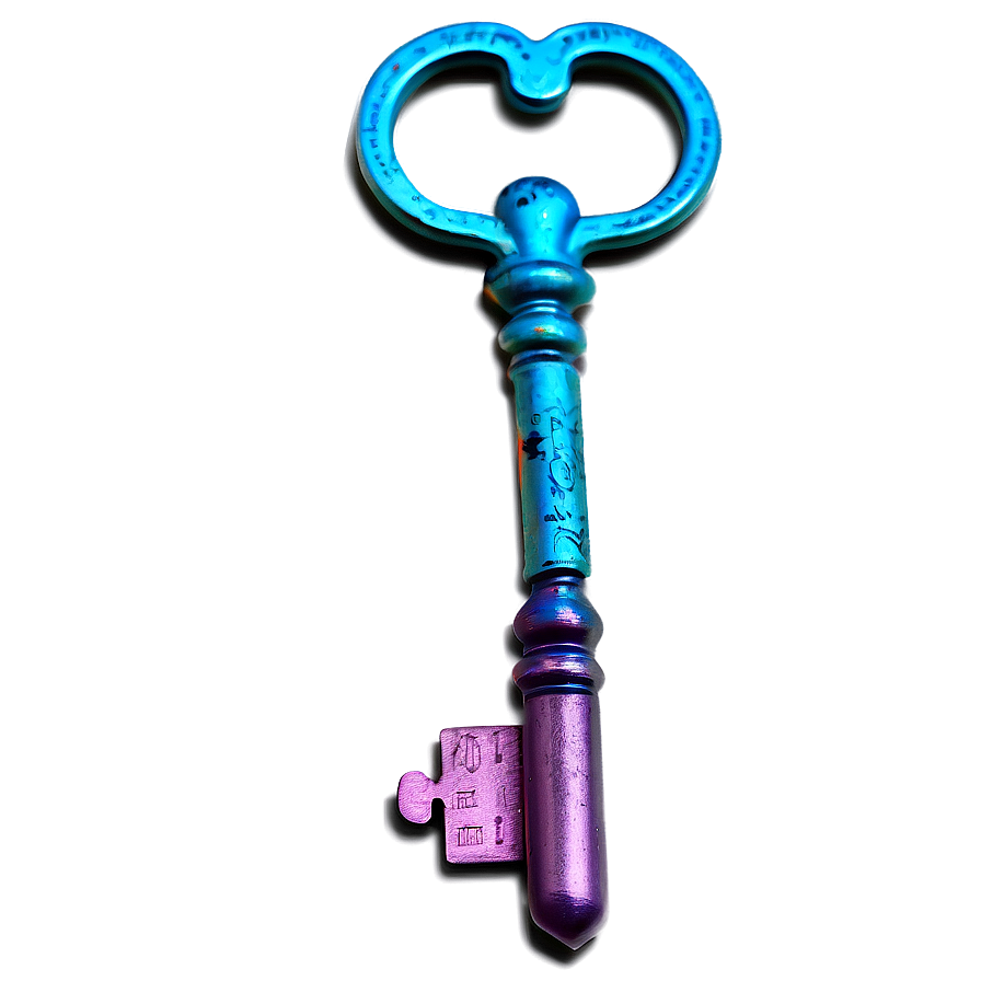 Colorful House Key Png 15