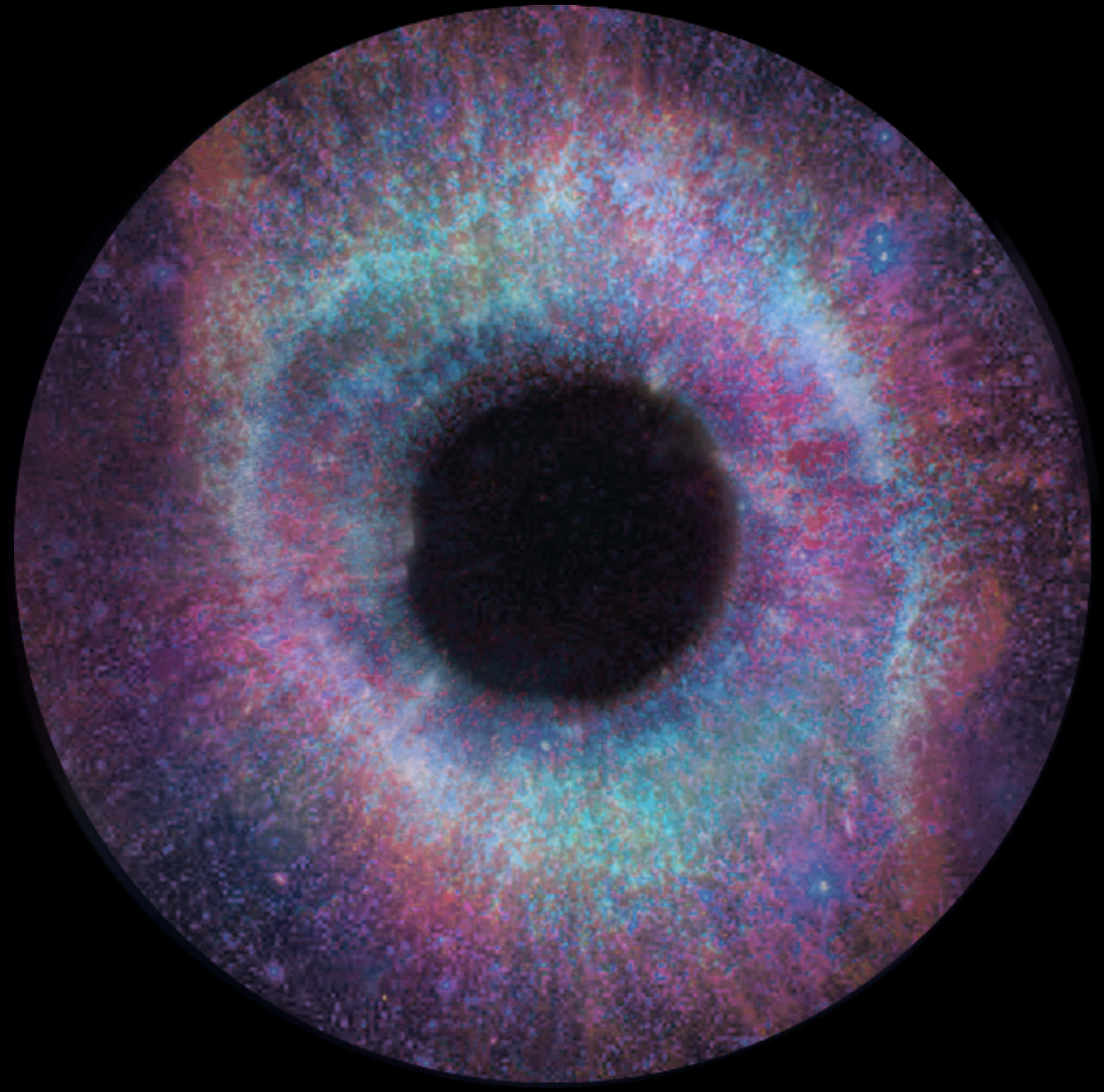Colorful Human Eyeball Closeup PNG with transparent background