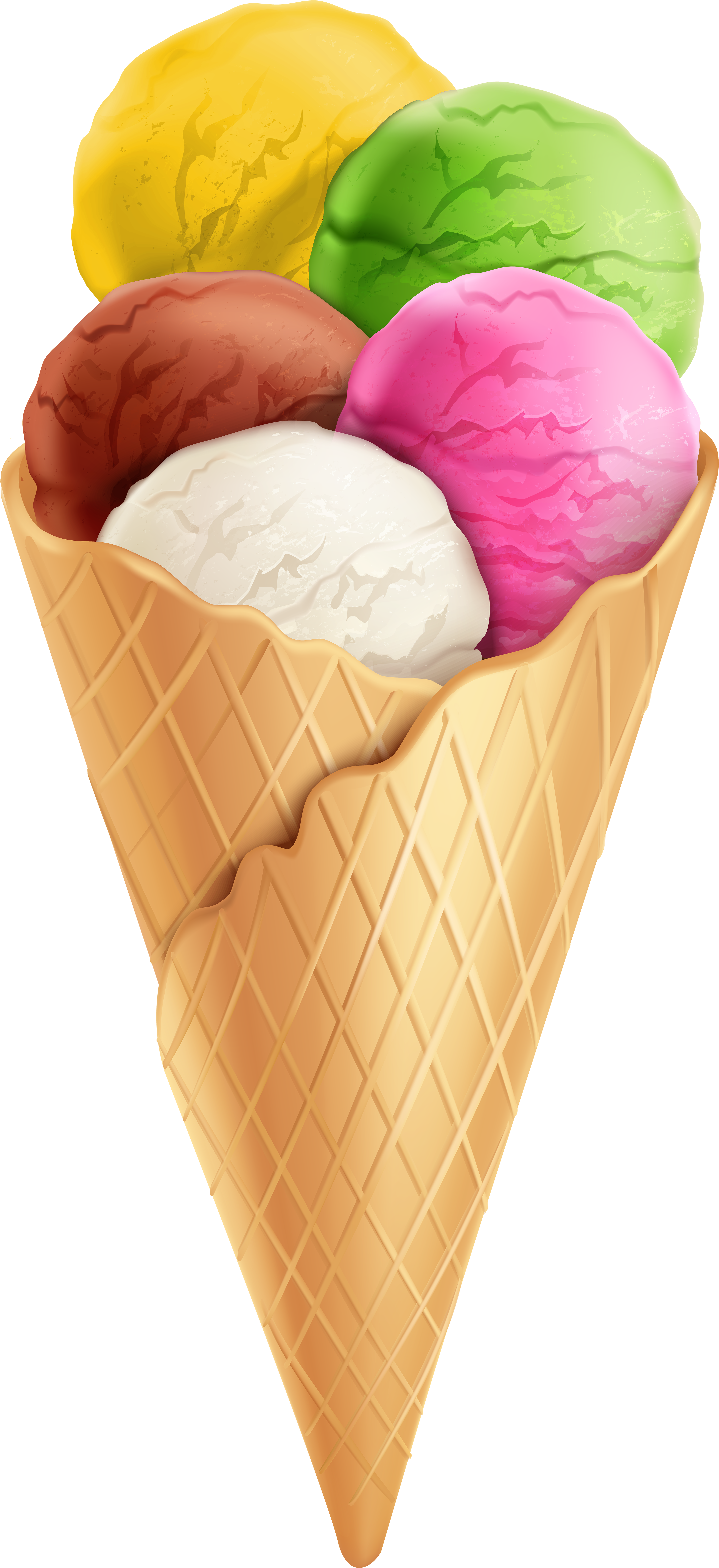 Pink Clipart Ice Cream Cone - Ice Cream Cone, HD Png Download PNG with transparent background