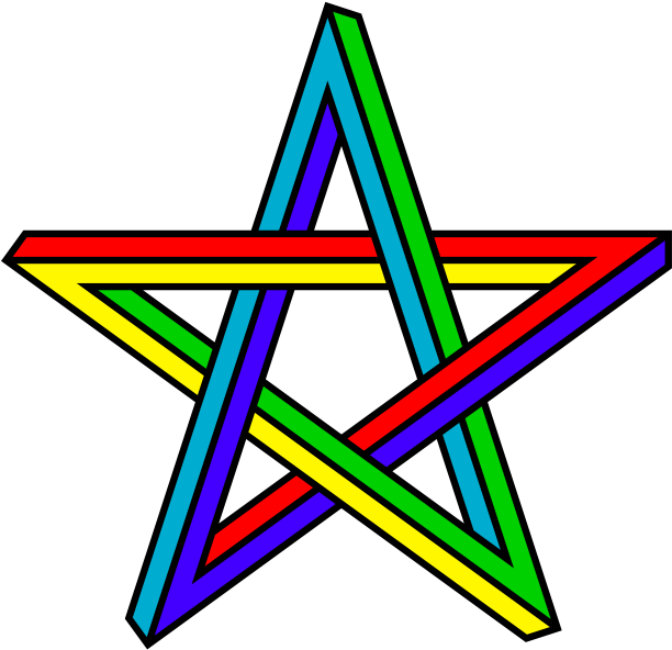 Colorful Impossible Pentagram