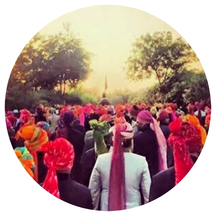 Colorful Indian Festival Procession