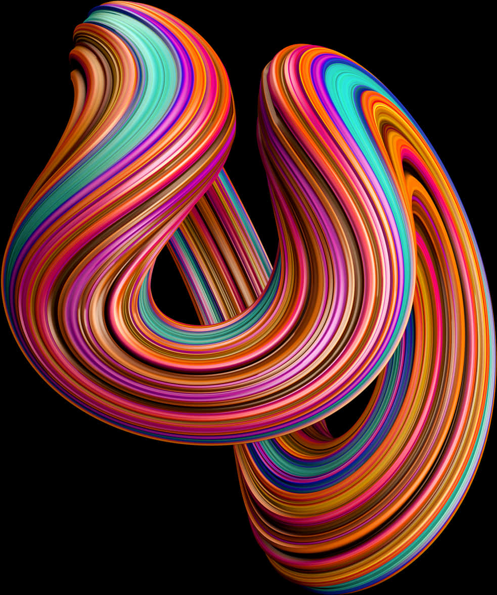 Colorful Infinity Loop Abstract