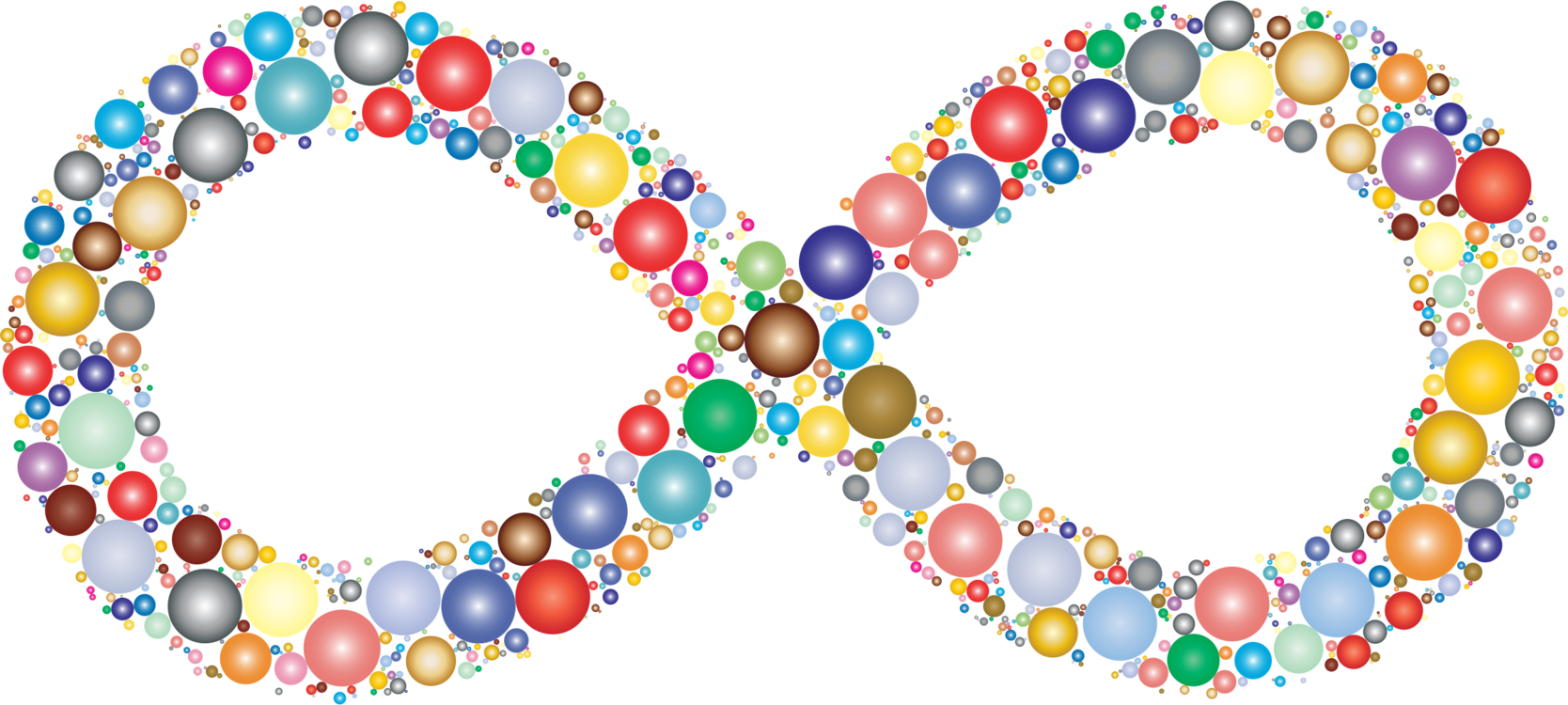 Circle,line,symbol - Infinity Symbol With Colors, HD Png Download PNG with transparent background