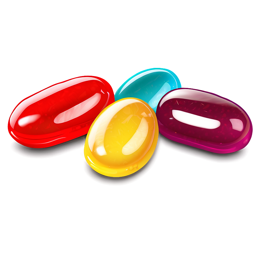 Colorful Jellybean Clipart Png Vdk39