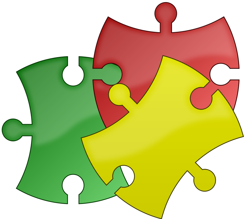 Colorful Jigsaw Puzzle Pieces