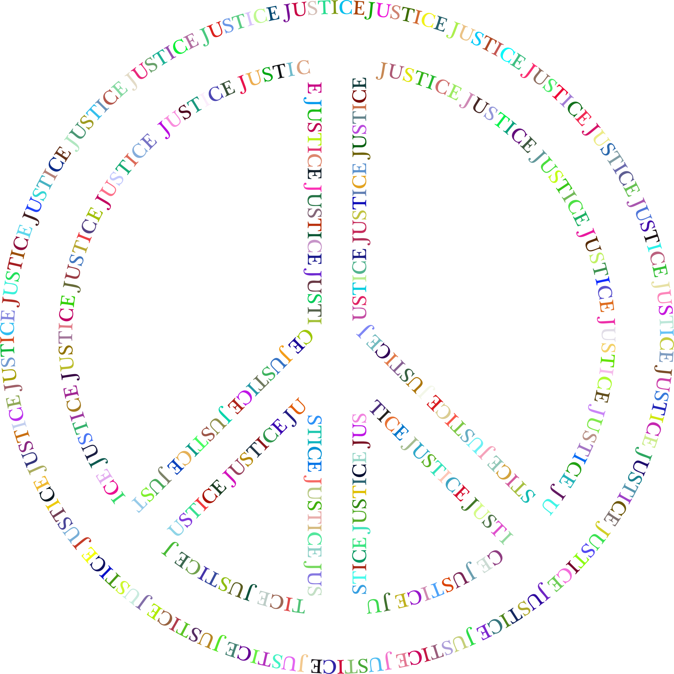 Colorful Justice Peace Symbol