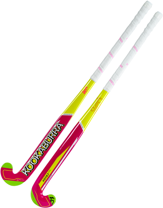 Colorful Kookaburra Hockey Sticks PNG with transparent background