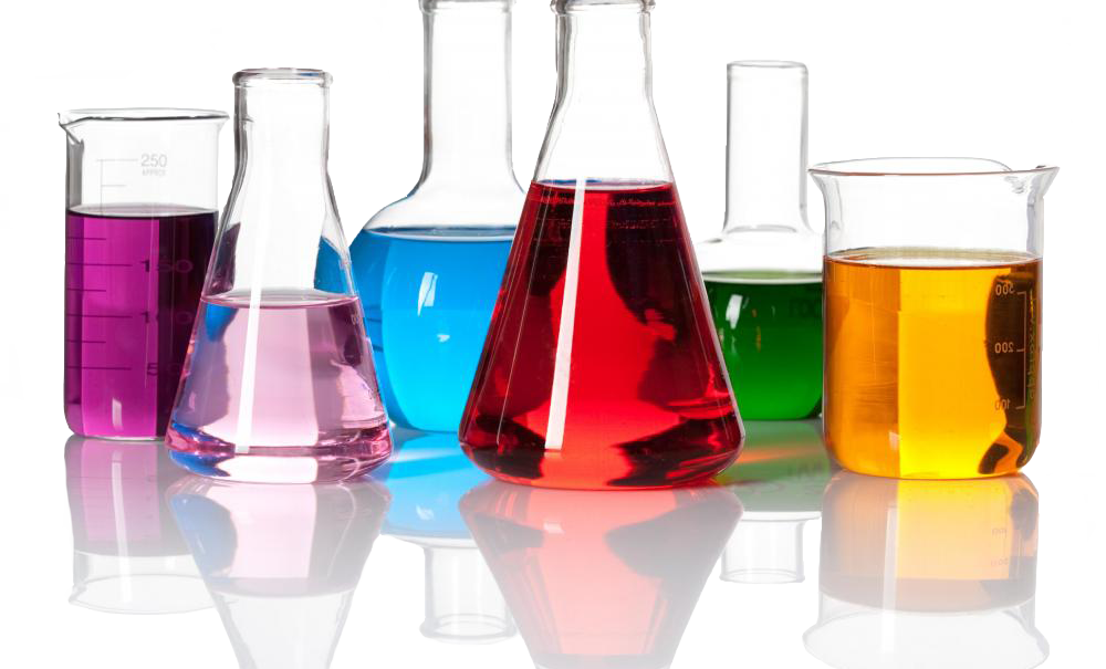 Colorful Laboratory Glassware