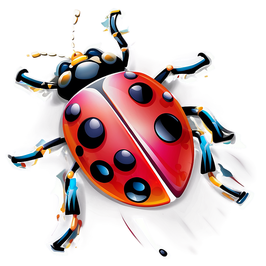 Colorful Ladybug Design Png 97