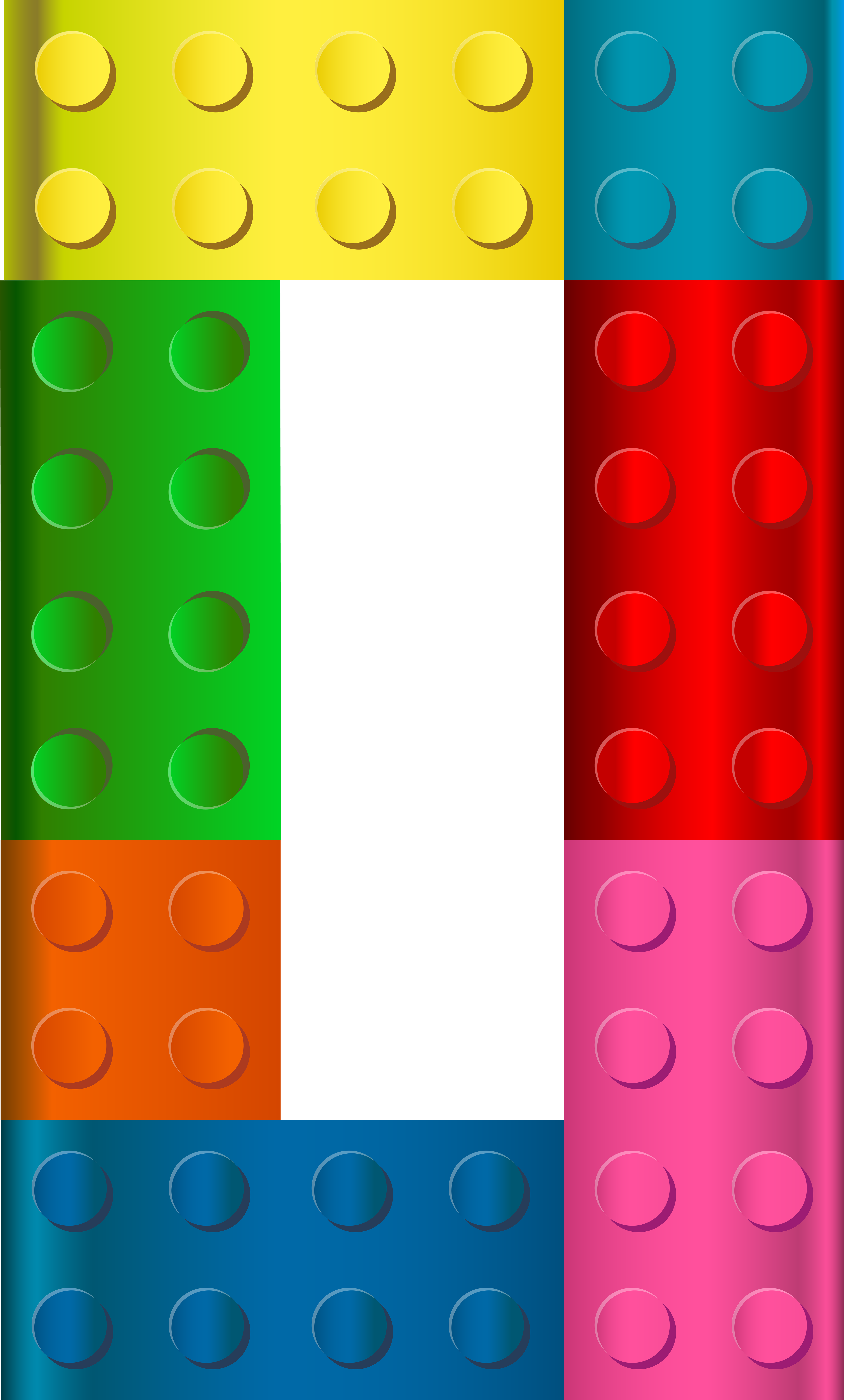 Colorful Lego Bricks Pattern PNG image with a transparent background, free high-resolution download