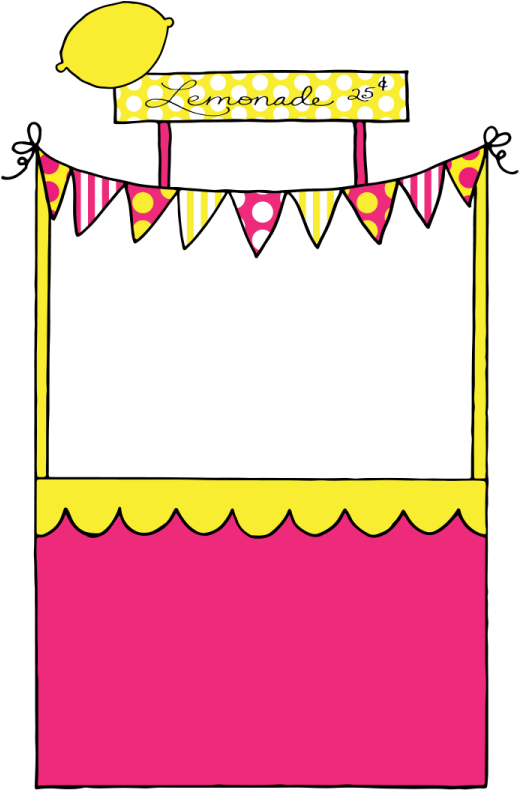 Clip Art Lemonade Stand Clip Art - Pink Lemonade Stand Clipart, HD Png Download PNG with transparent background