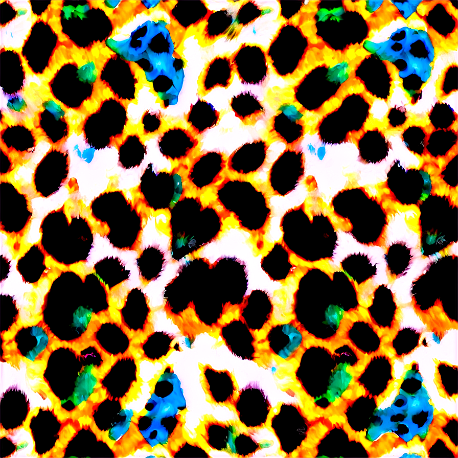 Colorful Leopard Print Pattern Png 06112024