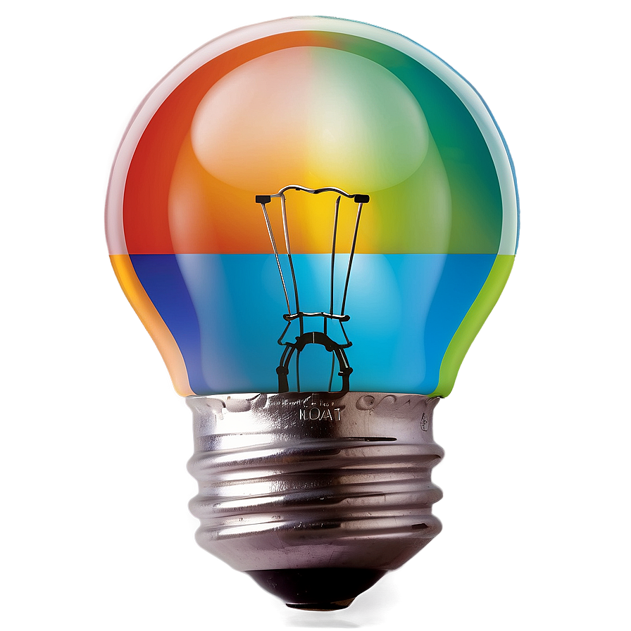 Colorful Light Bulb Png Ukr43