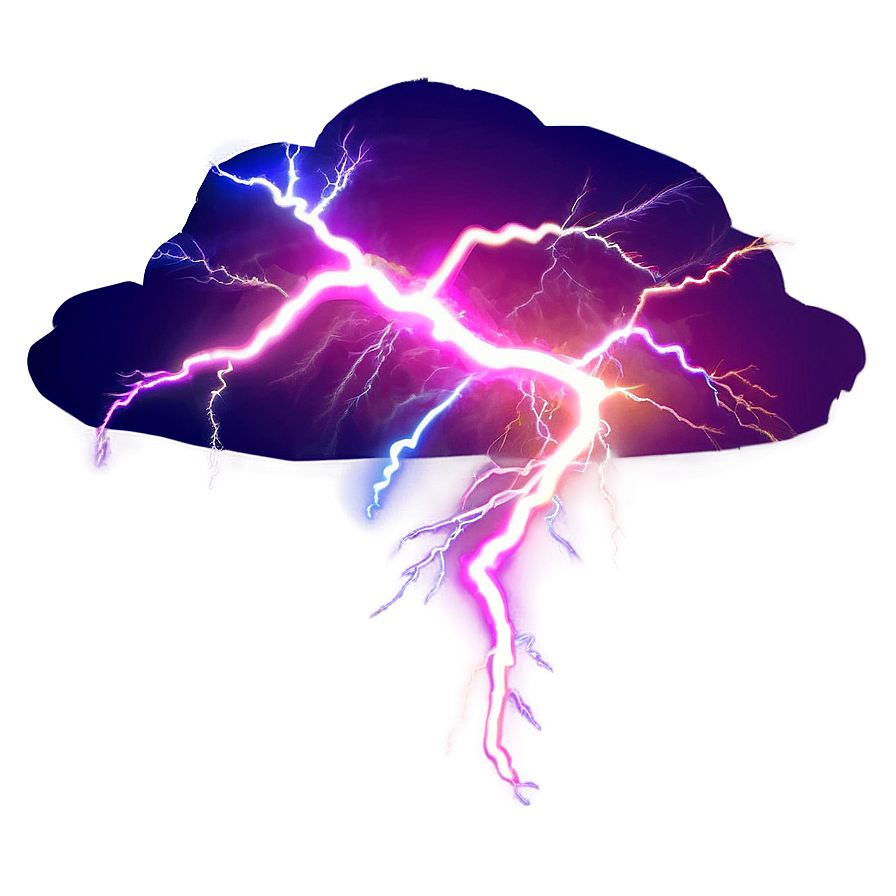 Colorful Lightning Display Png Csm1