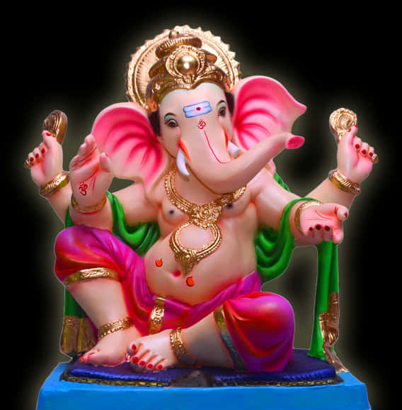 Colorful Lord Ganesha Statue