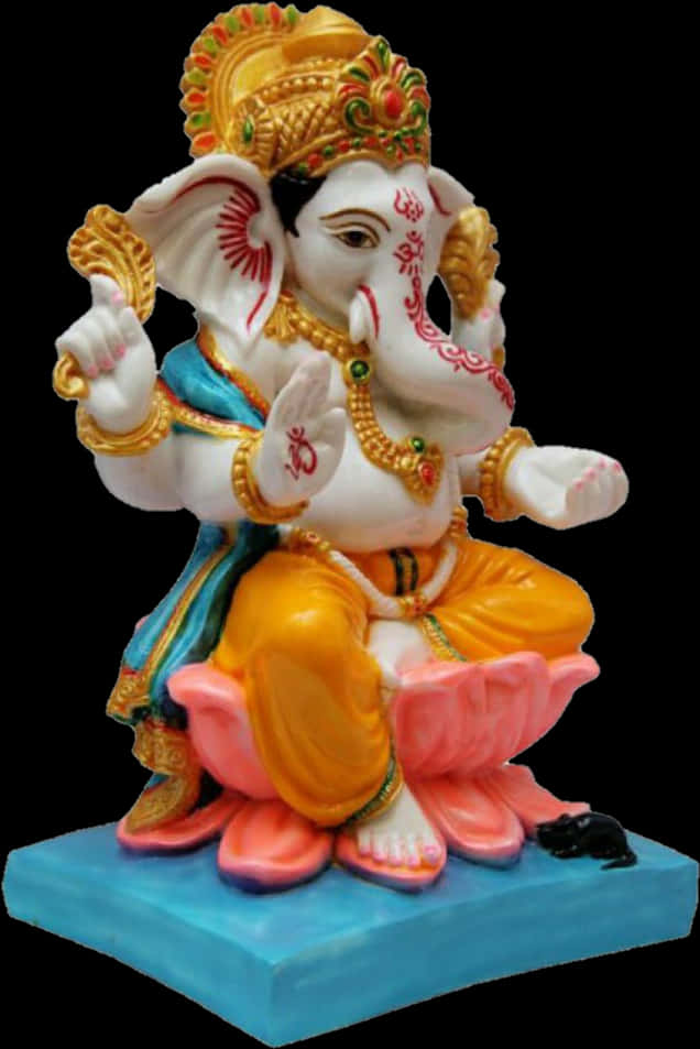 Colorful Lord Ganesha Statue