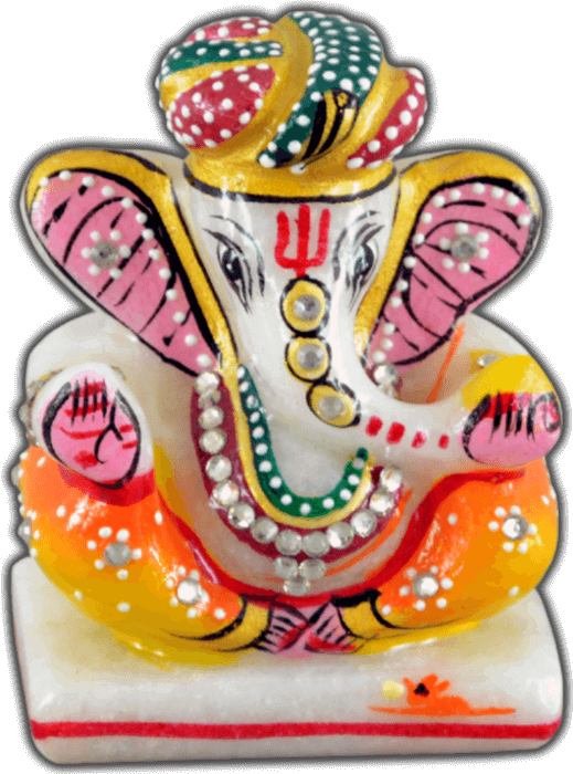 Colorful Lord Ganesha Statue