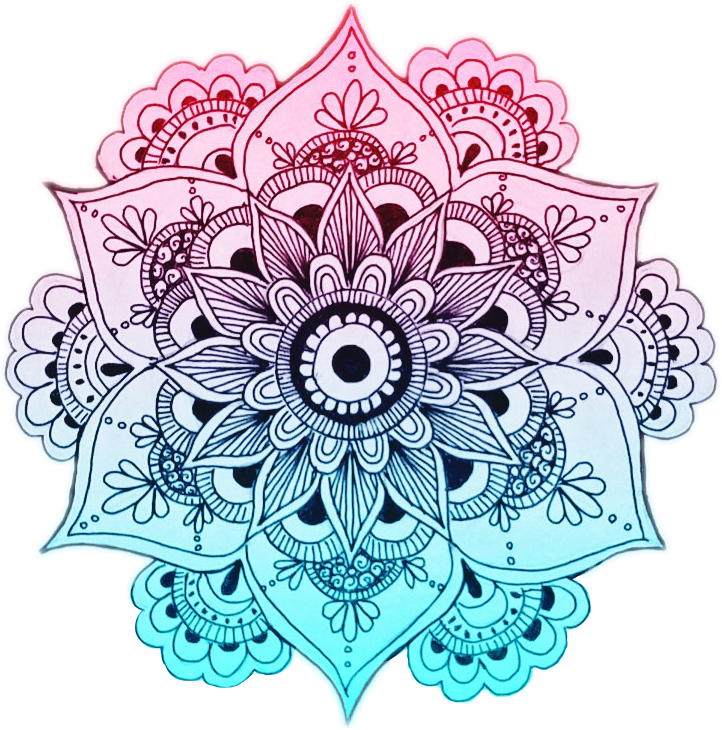 Colorful Lotus Mandala Artwork